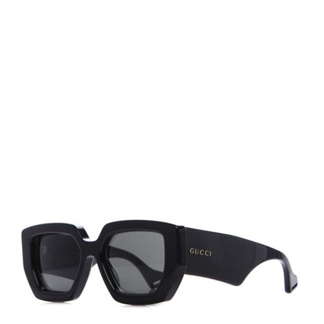 GUCCI Acetate Square Frame Sunglasses GG0630S Black